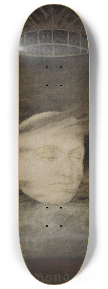 Hans Thoma - Der Mond 8.25 inch art skate deck