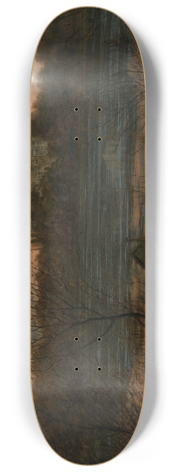 Hans Thoma - Einsamer Kahn 8.25 inch art skate deck