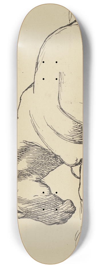 Hans Thoma - Esel 8.25 inch art skate deck