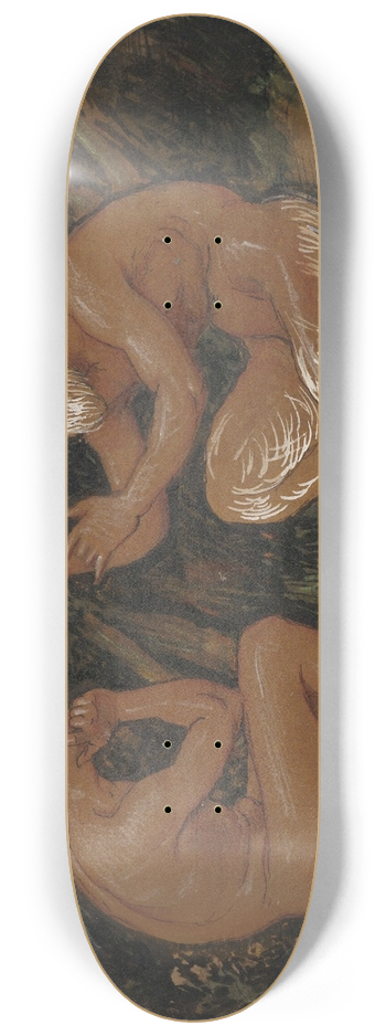 Hans Thoma - Faun und Jngling 8.25 inch art skate deck
