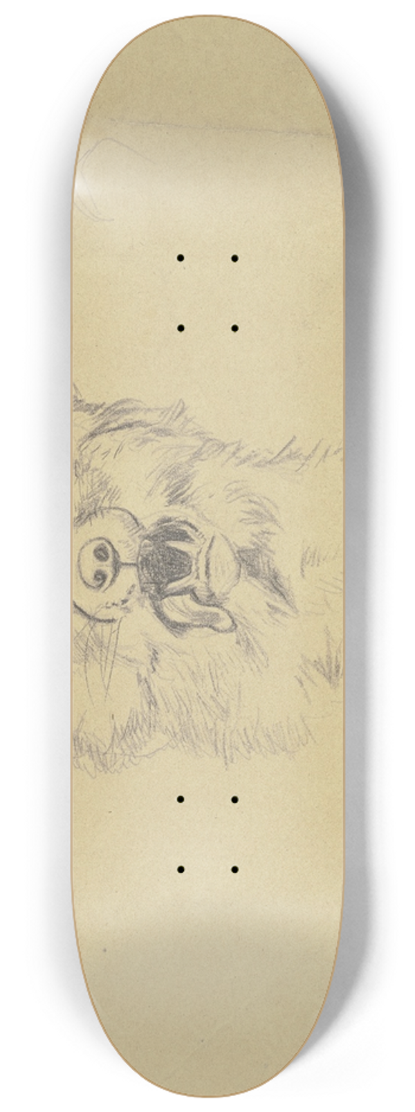 Hans Thoma - Fox head 8.25 inch art skate deck