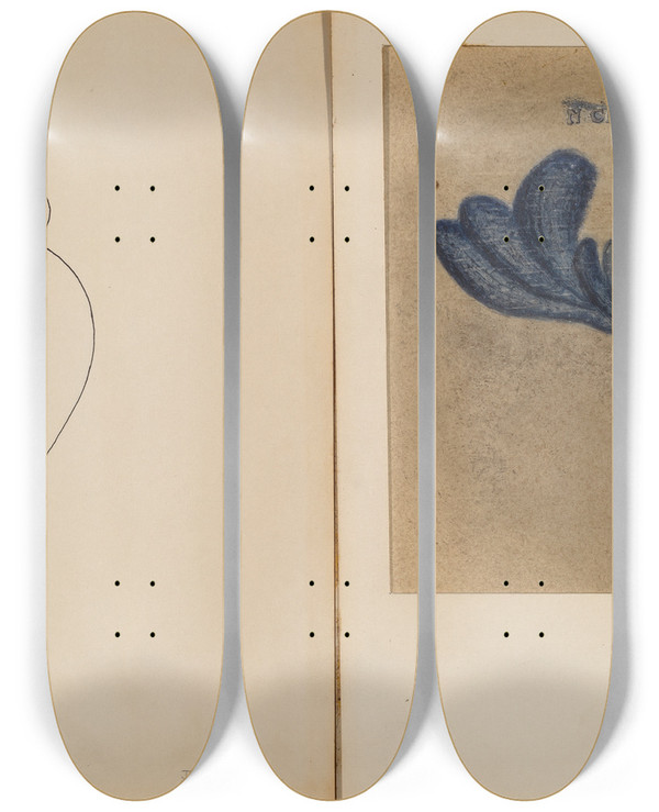 Triptych art skateboard deck of John Tarantino Jug_1 by John Tarantino (1935)