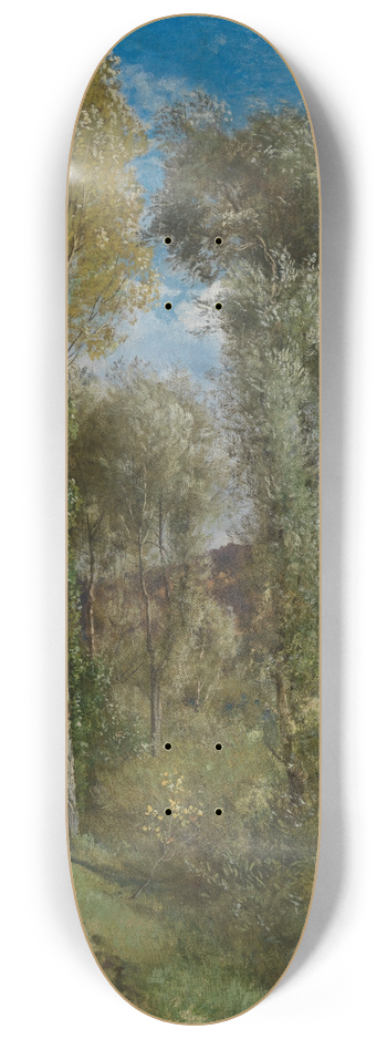 Hans Thoma - Herbsttag am Oberrhein 8.25 inch art skate deck