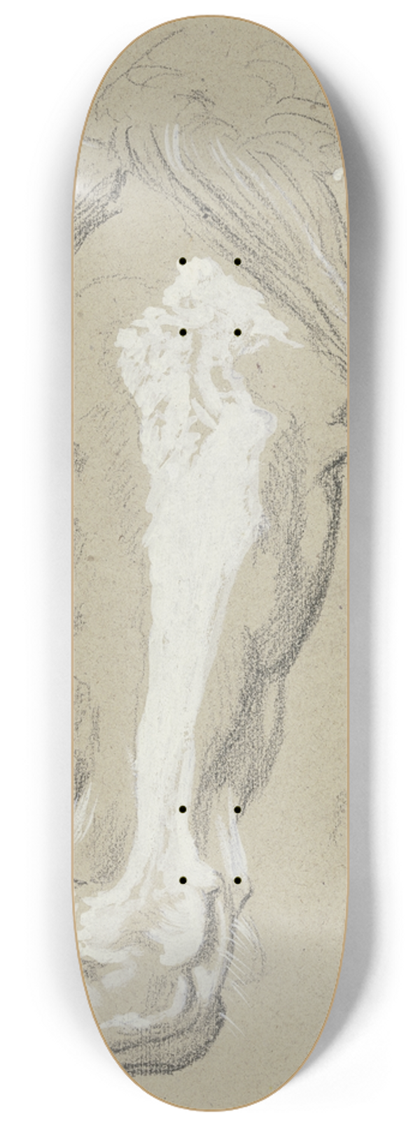 Hans Thoma - Horse head 8.25 inch art skate deck