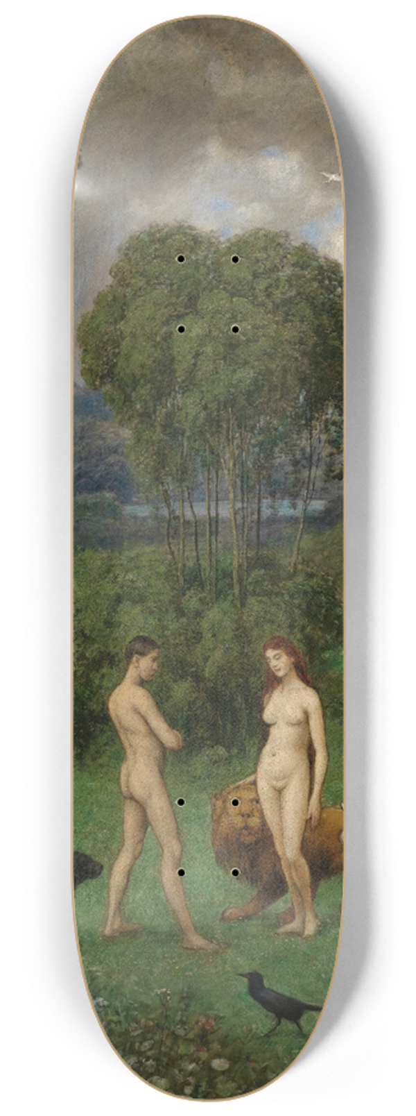 Hans Thoma - Im Paradies 8.25 inch art skate deck