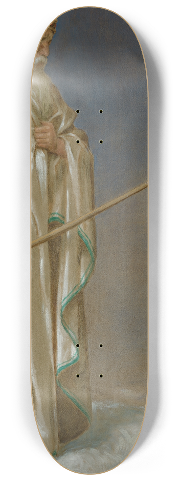 Hans Thoma - Januar (Eisknig) 8.25 inch art skate deck