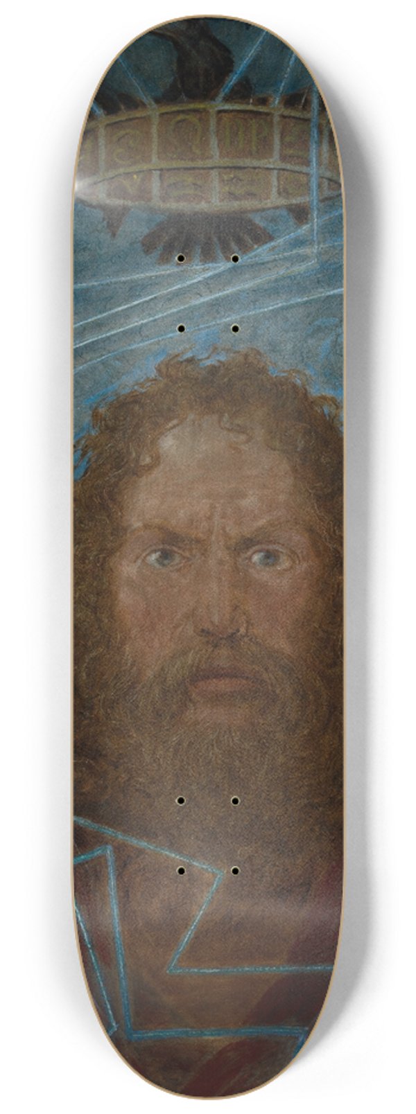 Hans Thoma - Jupiter (Donar) 8.25 inch art skate deck