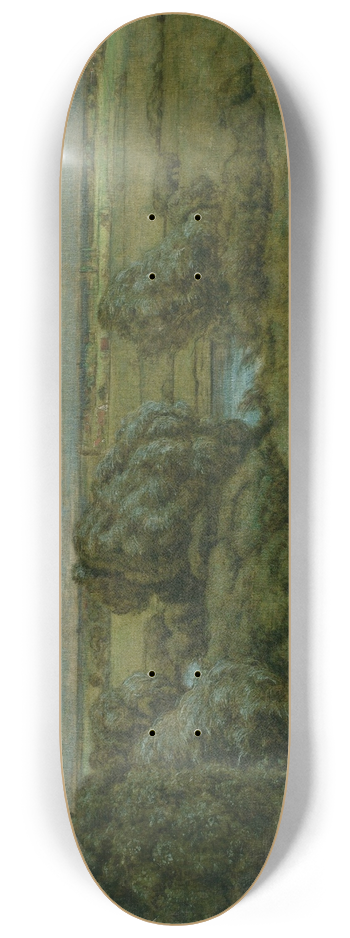 Hans Thoma - Landscape in a Storm 8.25 inch art skate deck