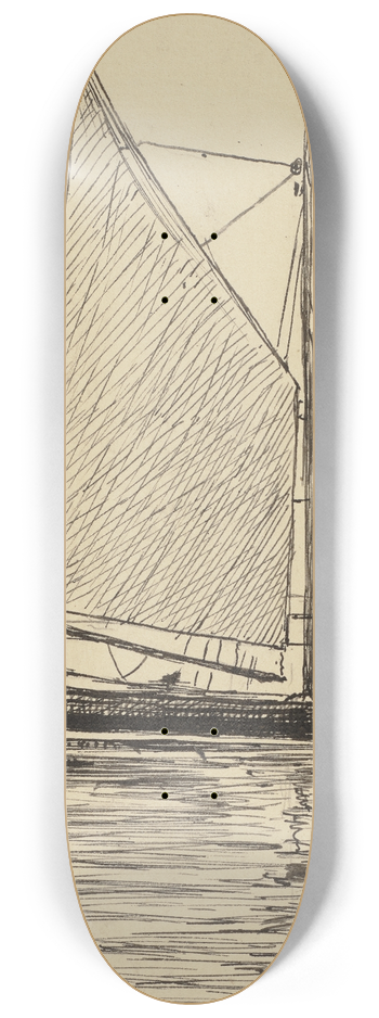 Hans Thoma - Schiff 8.25 inch art skate deck