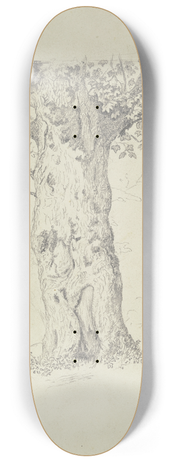 Hans Thoma - Tree 8.25 inch art skate deck