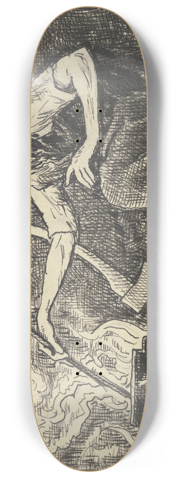 Hans Thoma - Witches kitchen 8.25 inch art skate deck