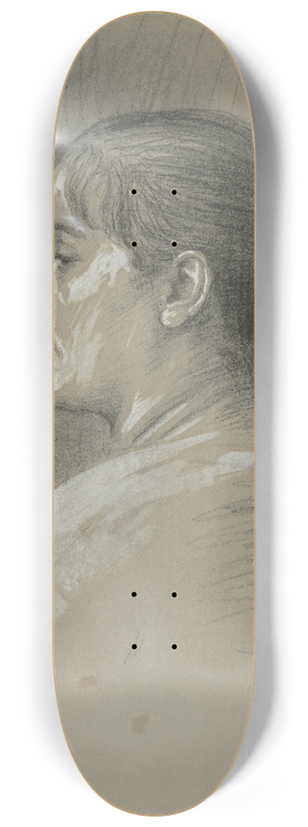 Hans Von Mares - Portrait of Klara Bruckmann 8.25 inch art skate deck