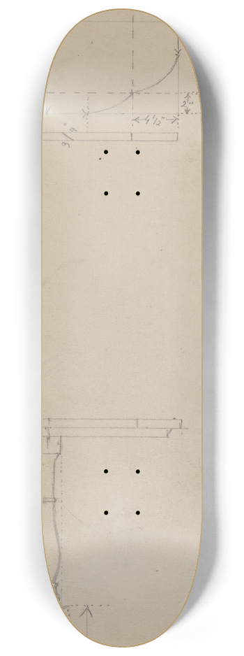 Hans Westendorff - Drawing of Table 8.25 inch art skate deck