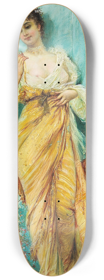 Hans Zatzka - In The Boudoir 8.25 inch art skate deck