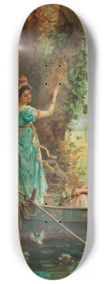 Hans Zatzka - The Love Message 8.25 inch art skate deck