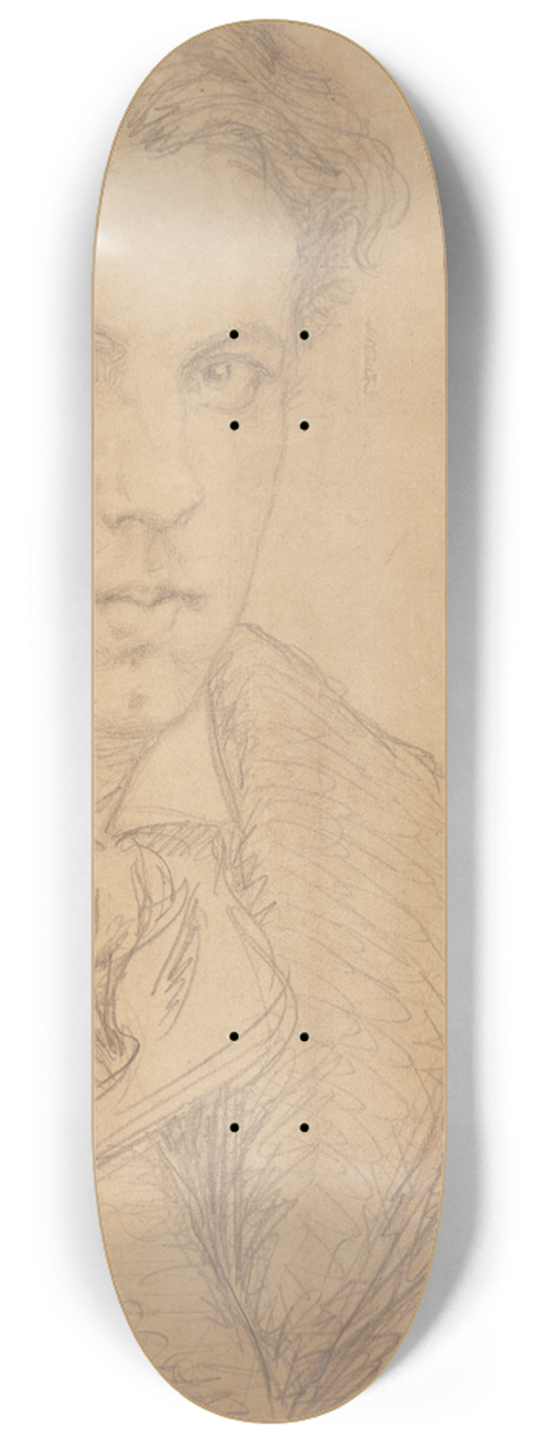 Harald Giersing - Selvportrt 8.25 inch art skate deck