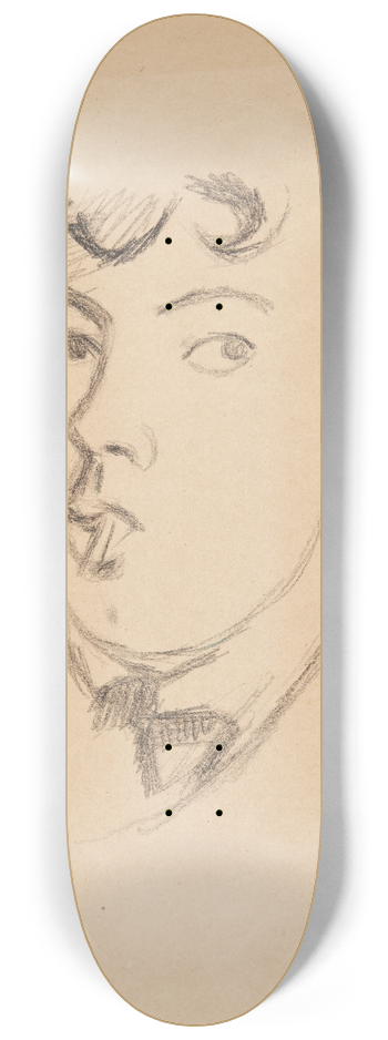 Harald Giersing - Selvportrt med cigaret 8.25 inch art skate deck