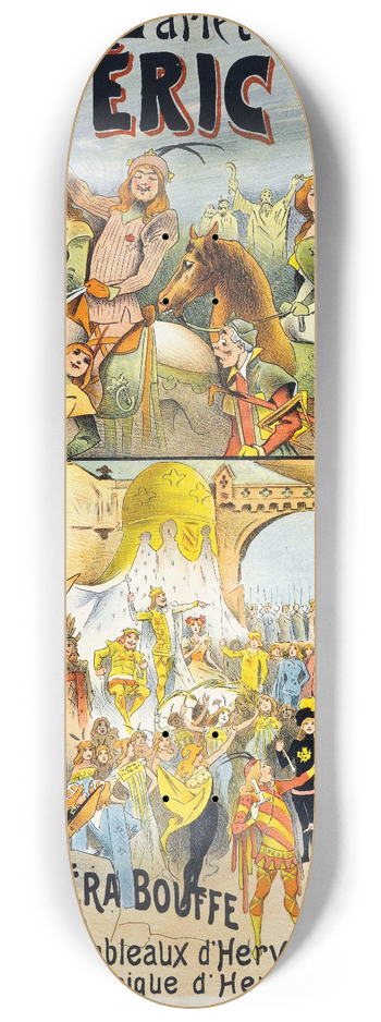 Alfred Choubrac - Thetre Des Varits Chilperic 8.25 inch art skate deck