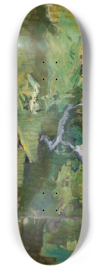 Harriet Backer - Landscape from Foldalen 8.25 inch art skate deck