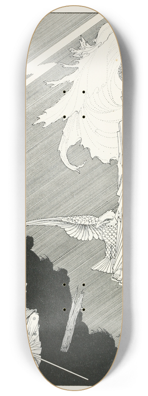 Harry Clarke - Jupiter appeared before him wielding his mighty thunderbolts 8.25 inch art skate deck