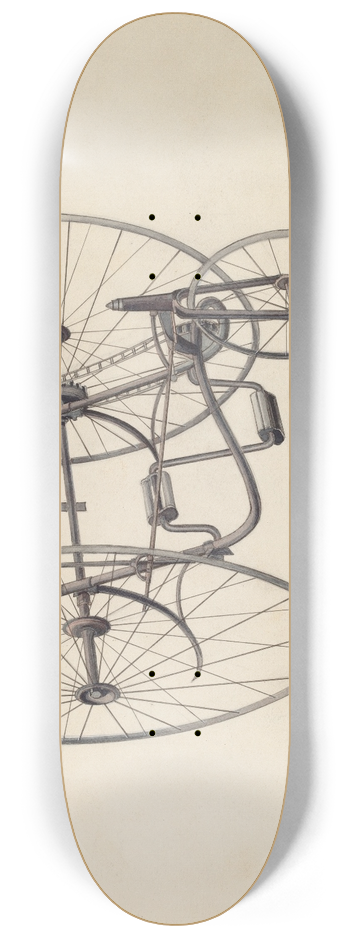 Harry G. Aberdeen - Bicycle 8.25 inch art skate deck