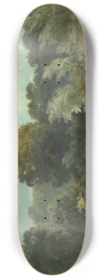 Alfred de Branski - The silvery Thames at Ditton 8.25 inch art skate deck
