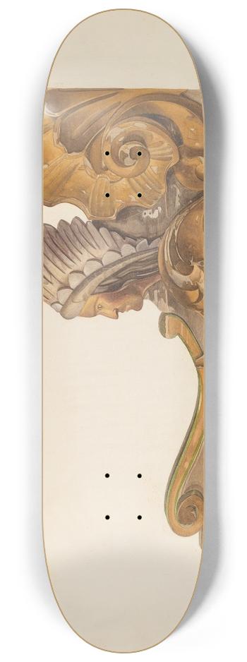 Harry King - Circus Wagon Decorative Carving 8.25 inch art skate deck