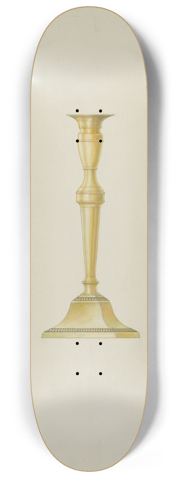 Harry Mann Waddell - Brass Candlestick 8.25 inch art skate deck