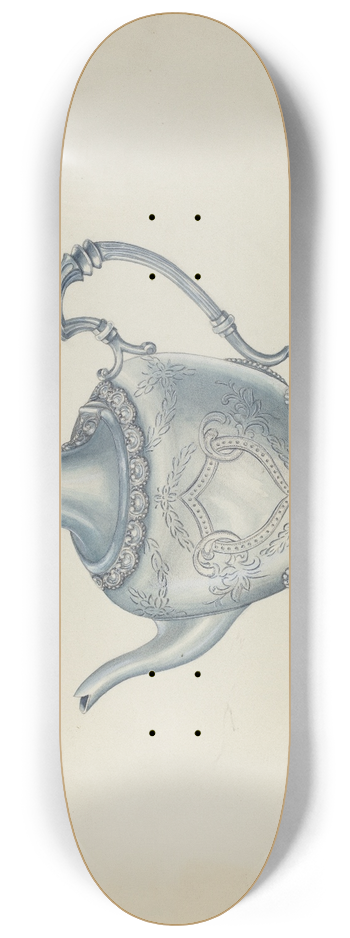 Harry Mann Waddell - Silver Teapot 8.25 inch art skate deck