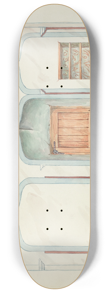 Harry Mann Waddell - Wall Painting 8.25 inch art skate deck