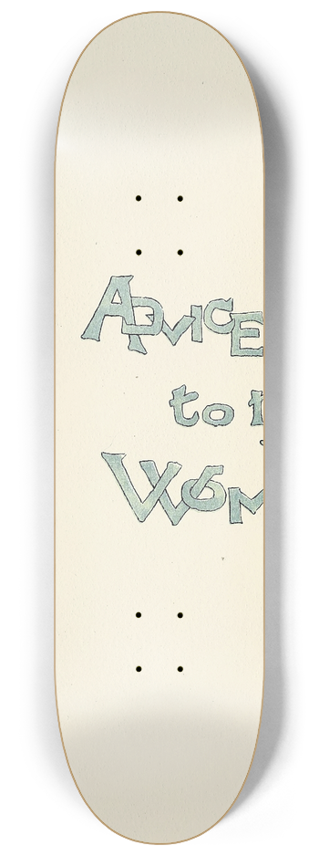 Harry Whitney McVickar - Matrimonial advice pl11 8.25 inch art skate deck