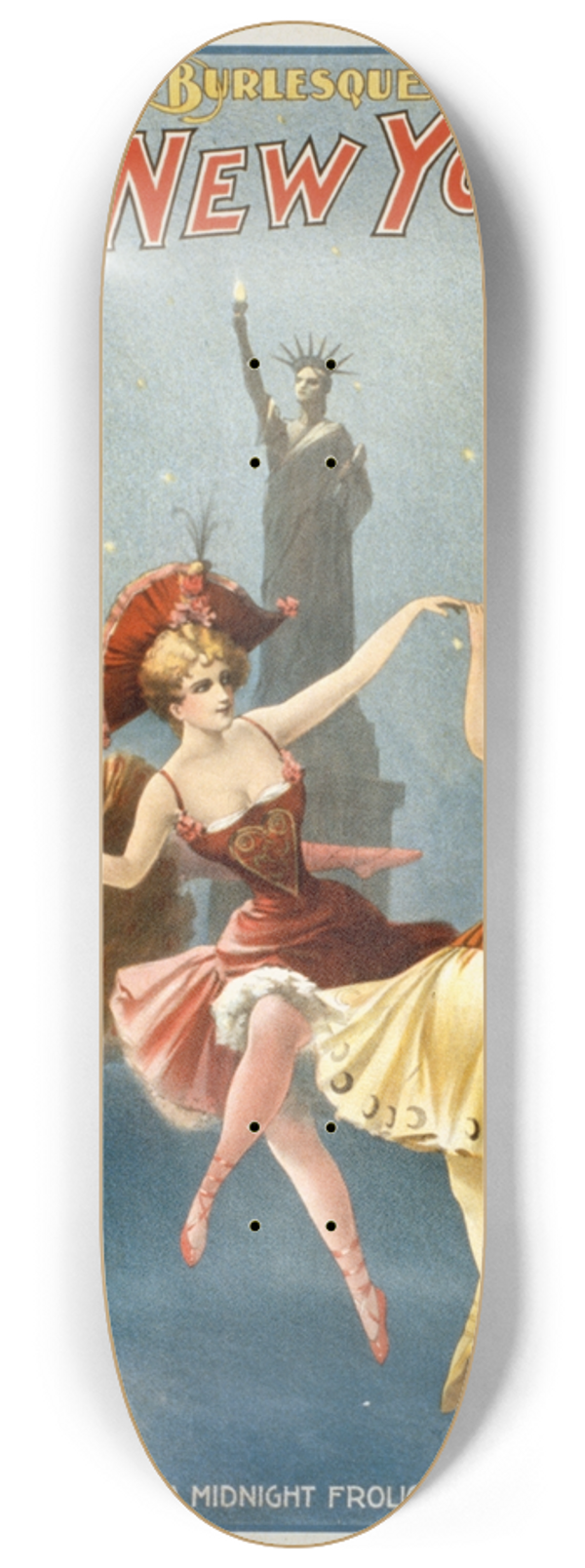 H.C. Miner Litho. Co. - Miss New York Jr. spectacular burlesque. 8.25 inch art skate deck