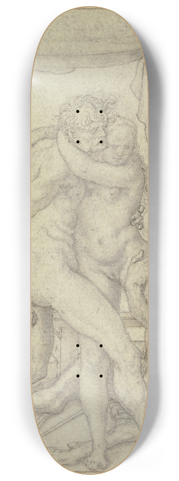 Heinrich Aldegrever - Herkules verhindert die Entfhrung der Hippodamia 8.25 inch art skate deck