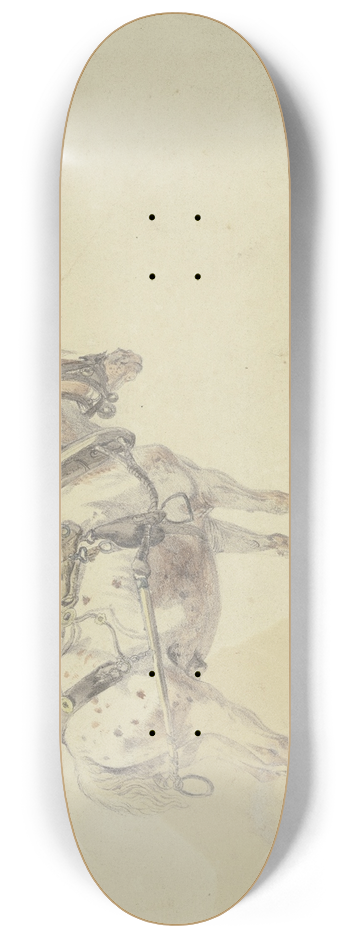 Heinrich Brkel - Harnessed horse 8.25 inch art skate deck