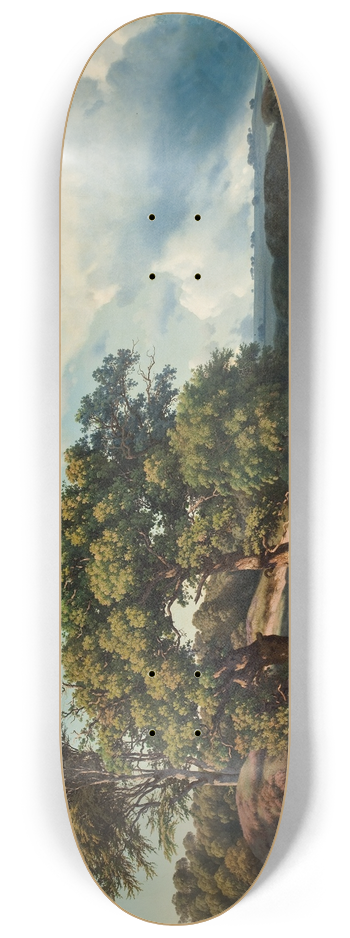 Heinrich Buntzen - Danish Landscape 8.25 inch art skate deck