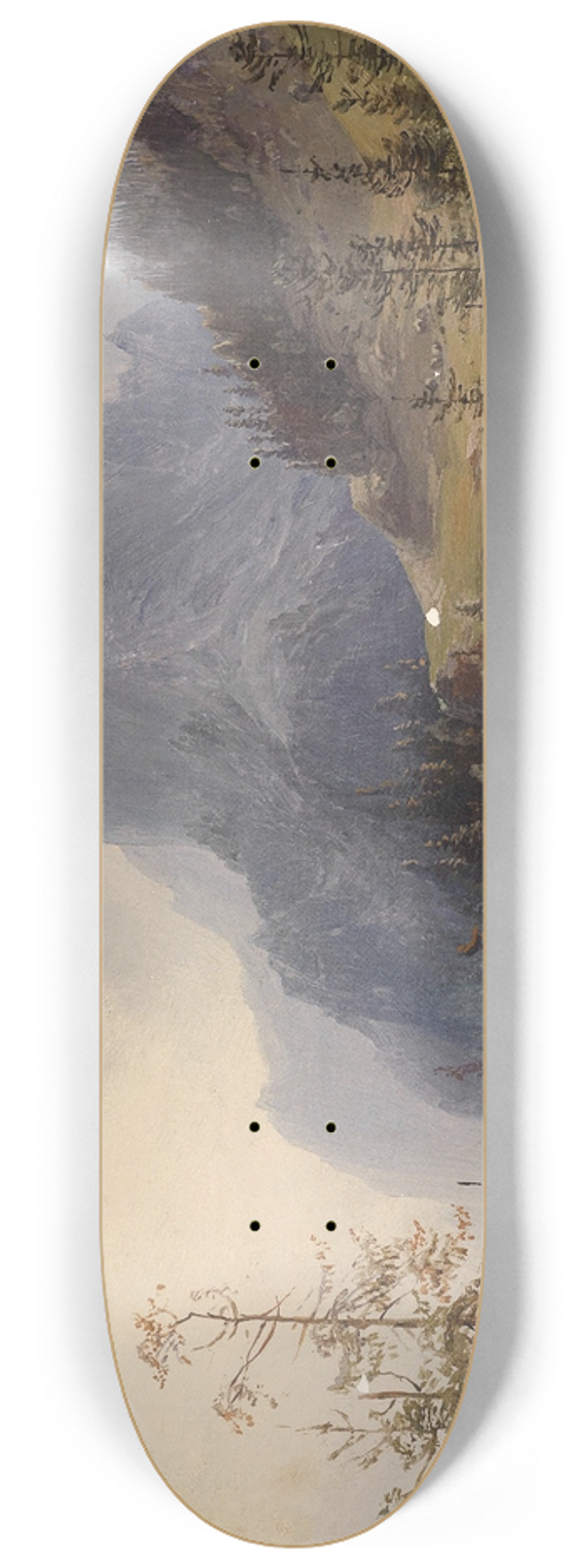 Heinrich Carl Schubert - Blick auf das Mhlsteinhorn 8.25 inch art skate deck