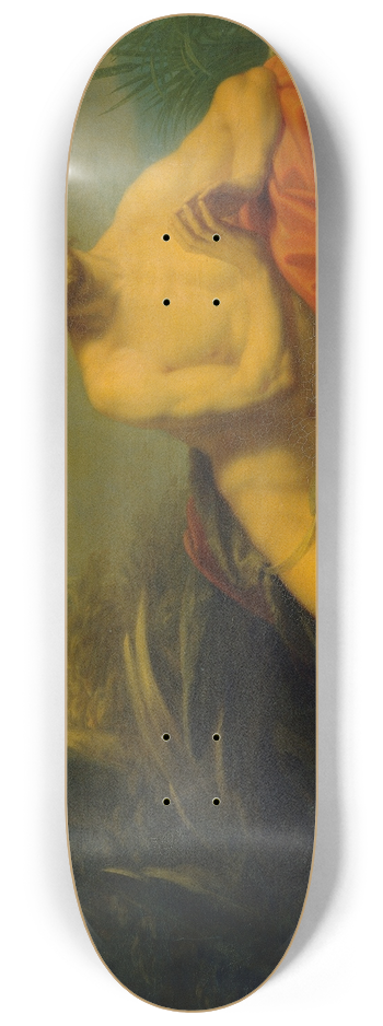 Heinrich Friedrich Fger - John in the desert 8.25 inch art skate deck