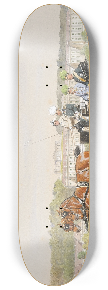 Heinrich Gottfried Wilda - Ausfahrt in Schnbrunn 8.25 inch art skate deck