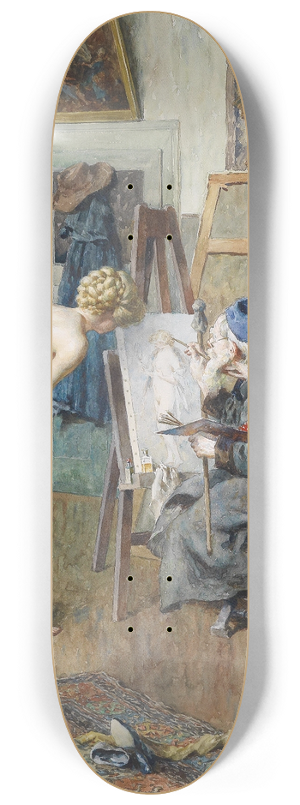 Heinrich Rettig - Im Atelier 8.25 inch art skate deck