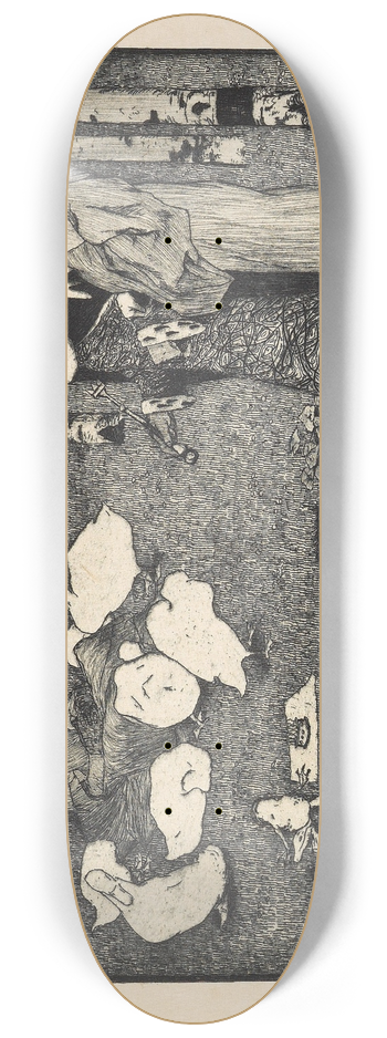 Heinrich Vogeler - Froschknig 8.25 inch art skate deck