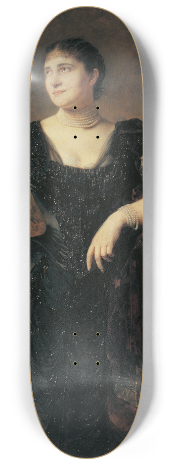 Heinrich von Angeli - Damenbildnis 8.25 inch art skate deck
