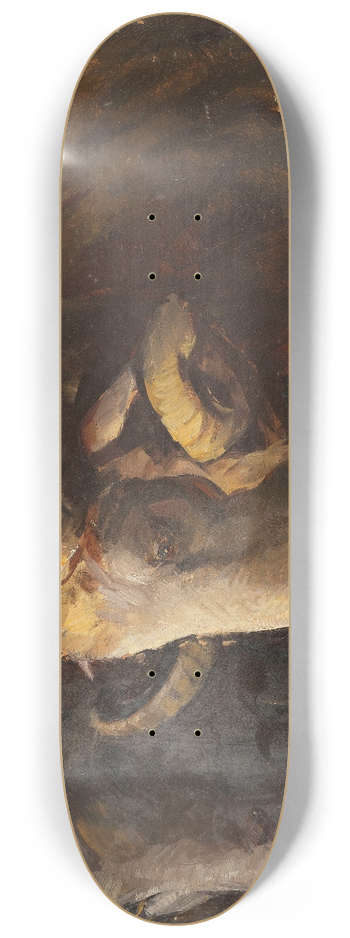 Heinrich Von Zgel - Widderkopf und Mutterschaf 8.25 inch art skate deck
