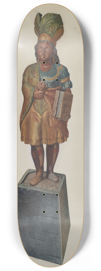Helen E. Gilman - Cigar Store Indian 8.25 inch art skate deck