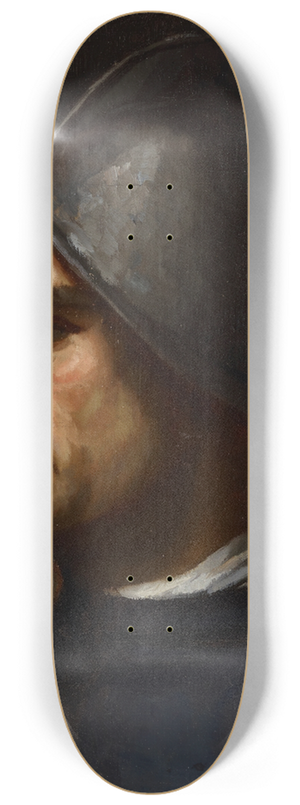 Helene Schjerfbeck - Warrior In Helmet 8.25 inch art skate deck