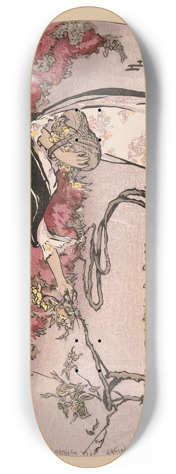 Helen Hyde - A Mexican Coquette 8.25 inch art skate deck