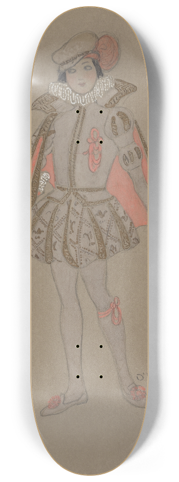 Helen Marguerite O'Kane - Love Lamp Number-Spanish. 8.25 inch art skate deck