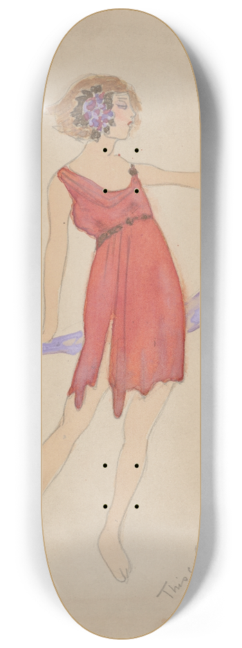 Helen Marguerite O'Kane - Miss ODennishawn-Greek Dance 8.25 inch art skate deck