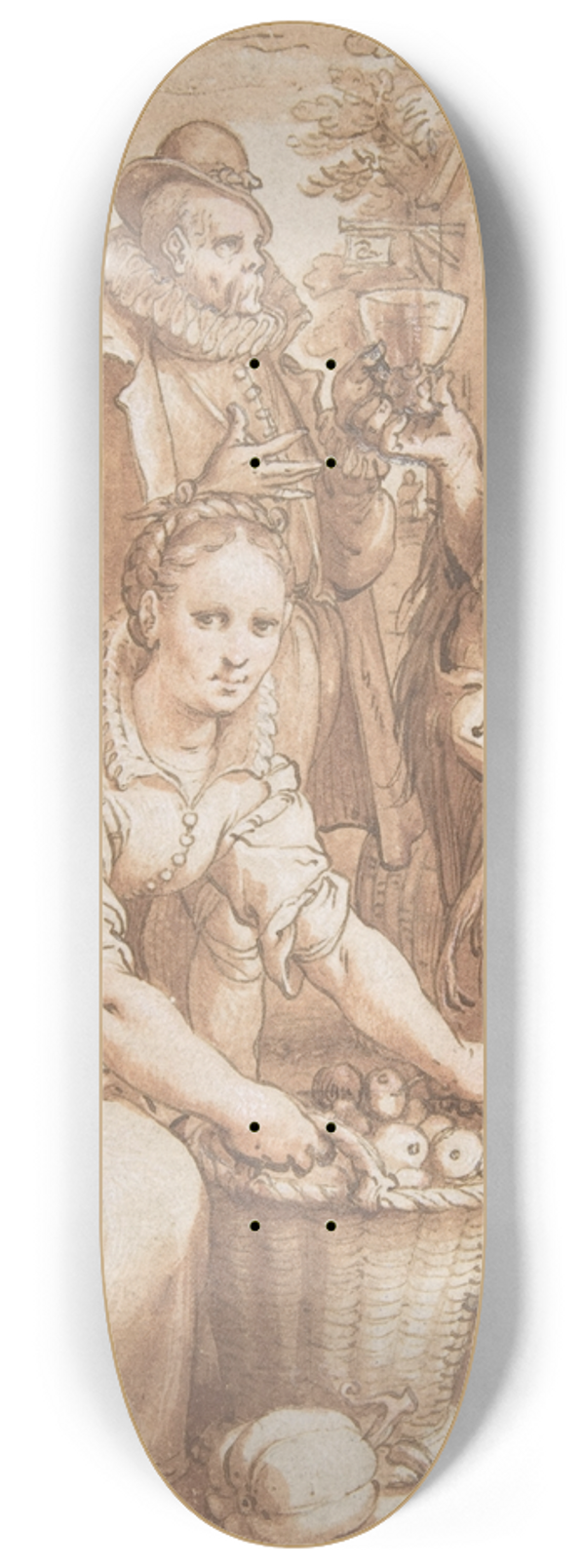 Hendrick Goltzius - Autumn 8.25 inch art skate deck