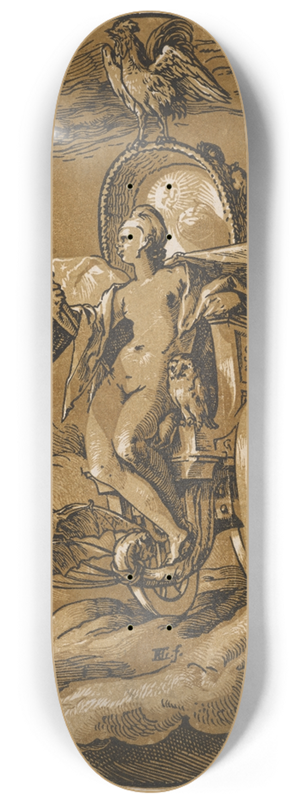 Hendrick Goltzius - Nox 8.25 inch art skate deck