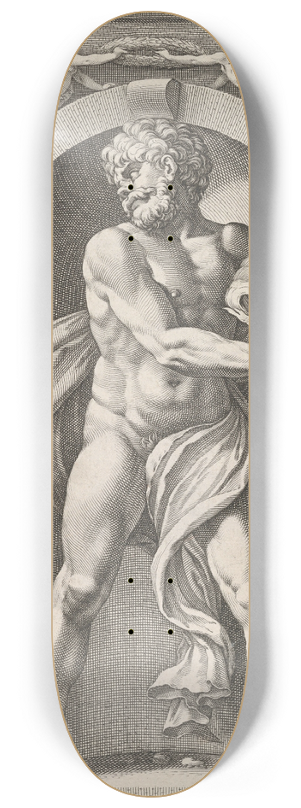 Hendrick Goltzius - Pluto 8.25 inch art skate deck